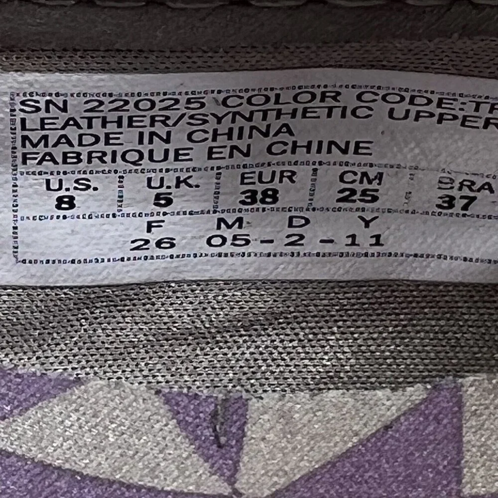 Skechers Taupe Strappy Cushioned Wedge Heel Womens Size 8 Faux Suede and Fabric
